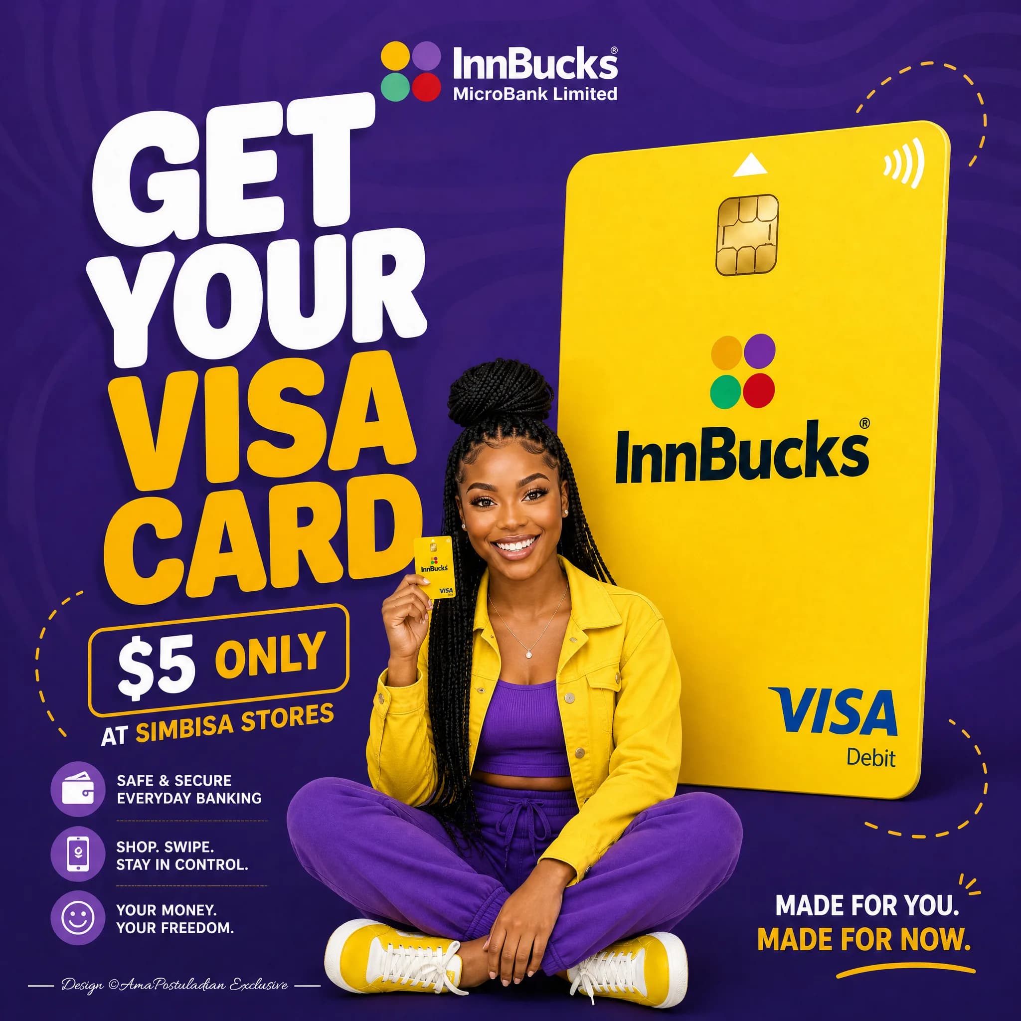Premium InnBucks Visa Card Advertising Poster