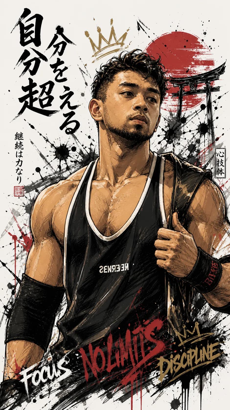 Custom Japanese Illustration Portrait
