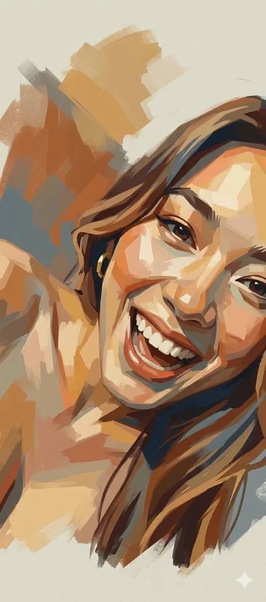 Geometric Painterly Portrait